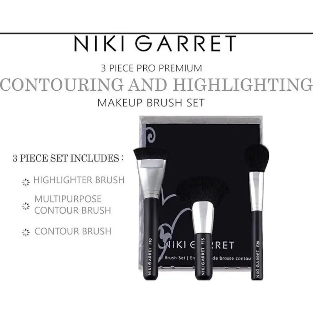 NIKI GARRETT - 🎉HP X 4🎉 NWT Limited Edition 3-Pc Contour:Highlighting Brushes